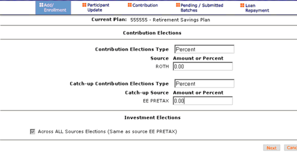 Contrib Invest Election