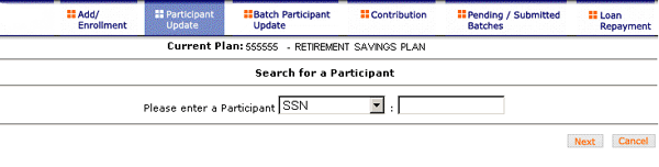 Paricipant Selection